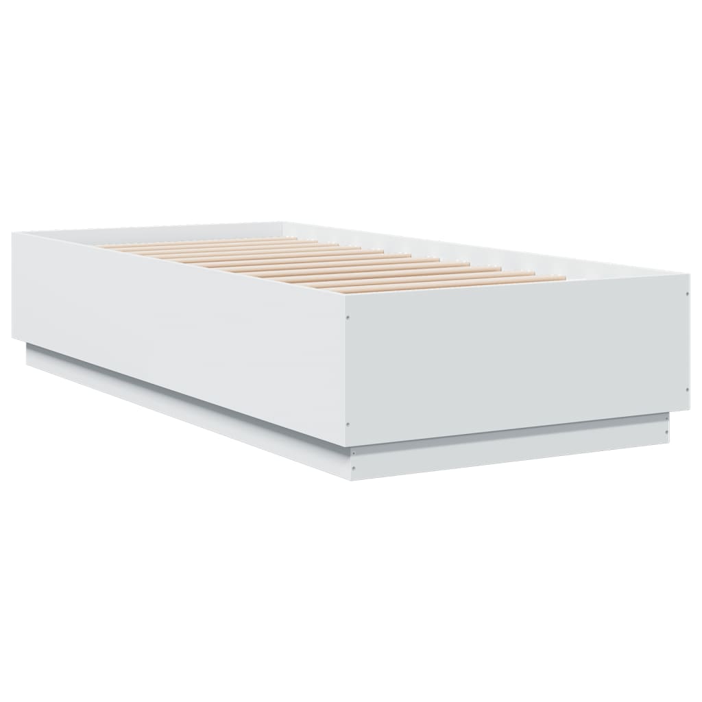 Okvir za krevet bijeli 90x200 cm konstruirano drvo