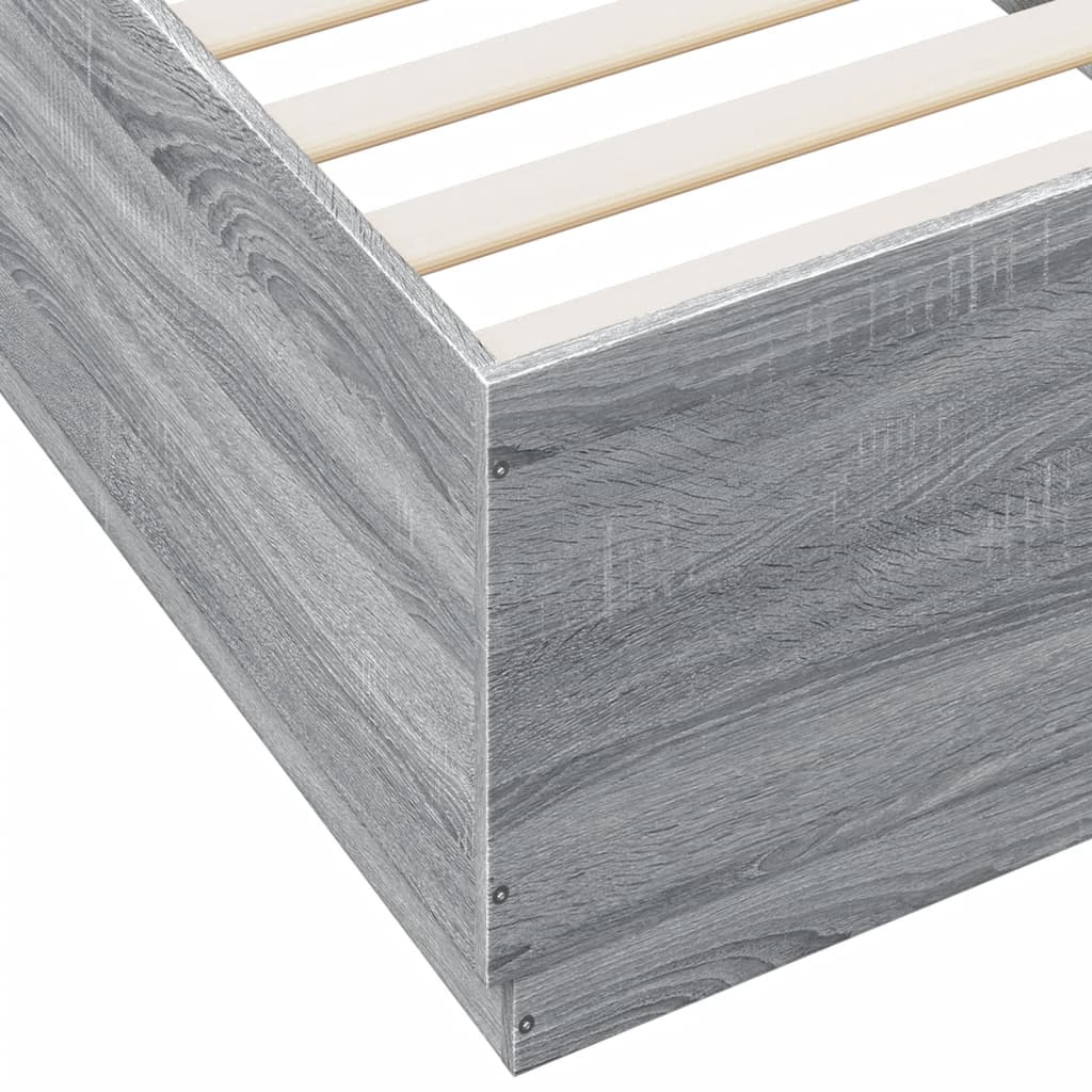 Okvir za krevet boja hrasta 90x200 cm od konstruiranog drva