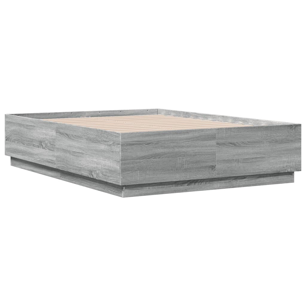 Okvir za krevet boja hrasta 140x190 cm od konstruiranog drva