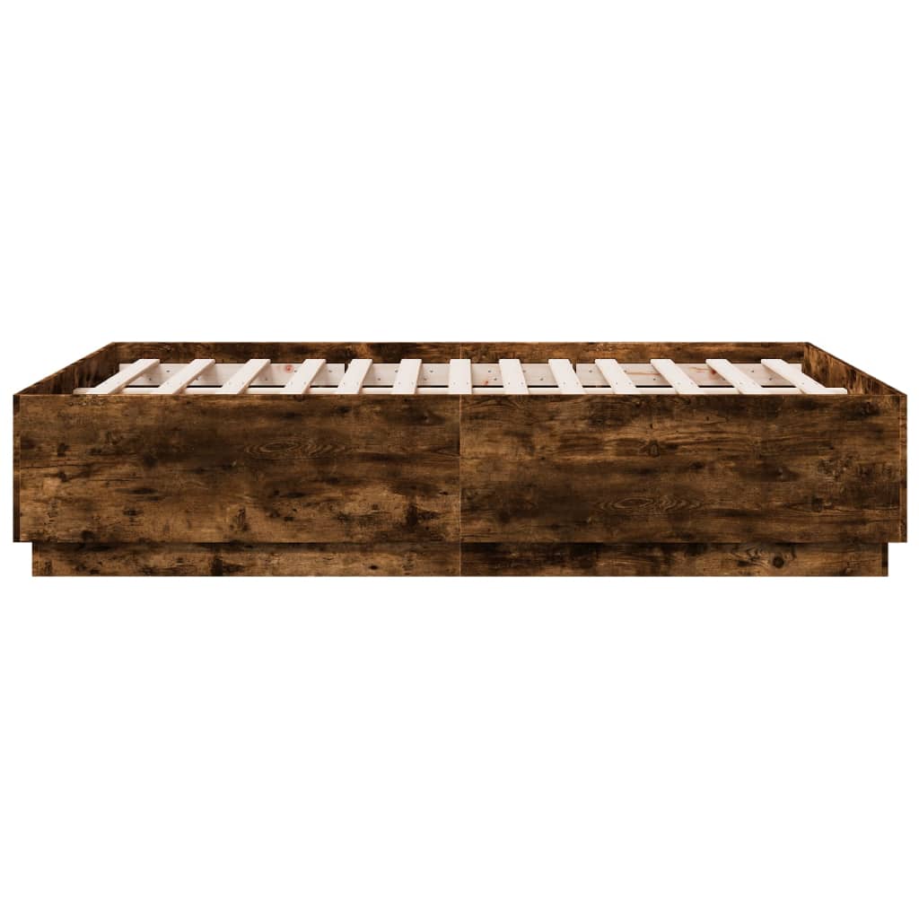 Okvir za krevet boja hrasta 135x190 cm konstruirano drvo