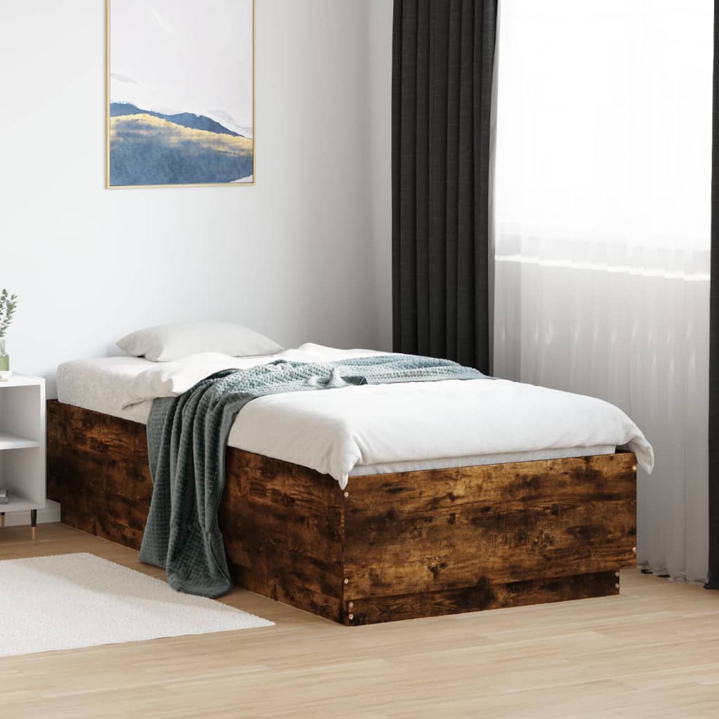 Okvir za krevet boja hrasta 90x190 cm konstruirano drvo