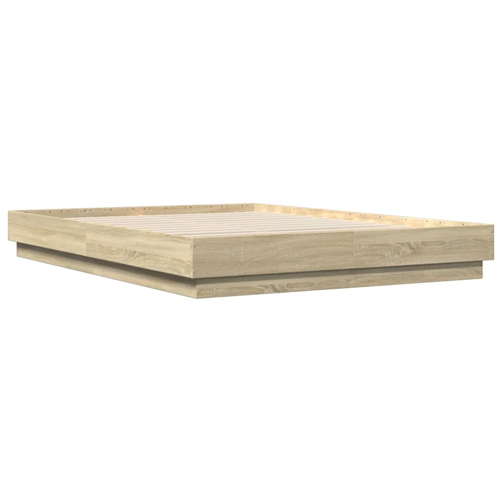 Okvir za krevet boja hrasta 150x200 cm konstruirano drvo