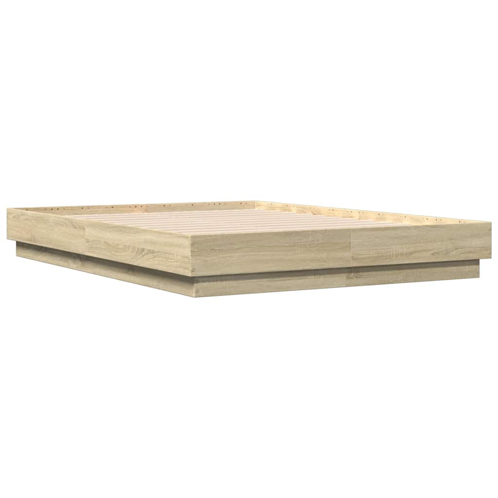 Okvir za krevet boja hrasta 135x190 cm od konstruiranog drva
