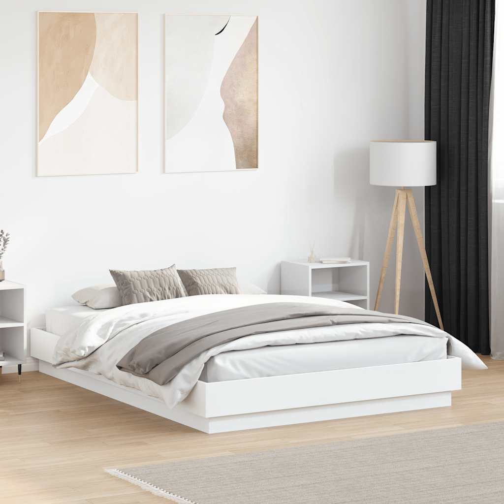 Okvir za krevet bijeli 120x190 cm konstruirano drvo