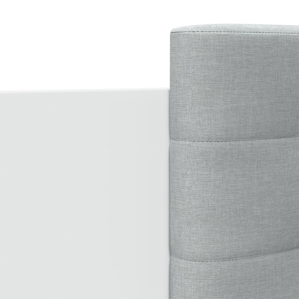 Okvir za krevet s uzglavljem bijeli 75x190 cm konstruirano drvo