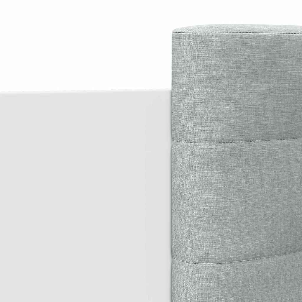 Okvir za krevet s uzglavljem i LED svjetlima bijeli 75x190 cm