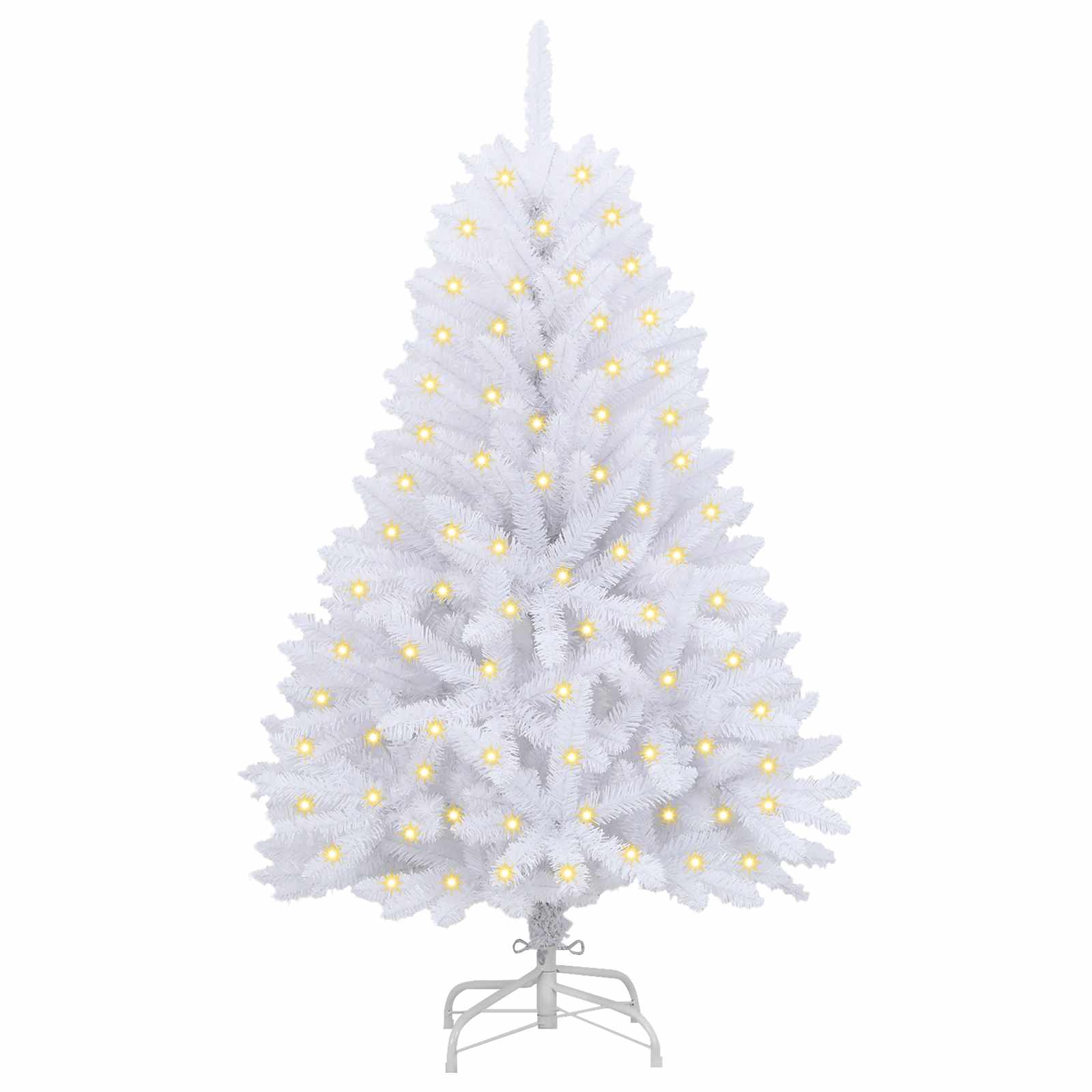 Umjetno božićno drvce Bijelo 120 cm PVC i metal