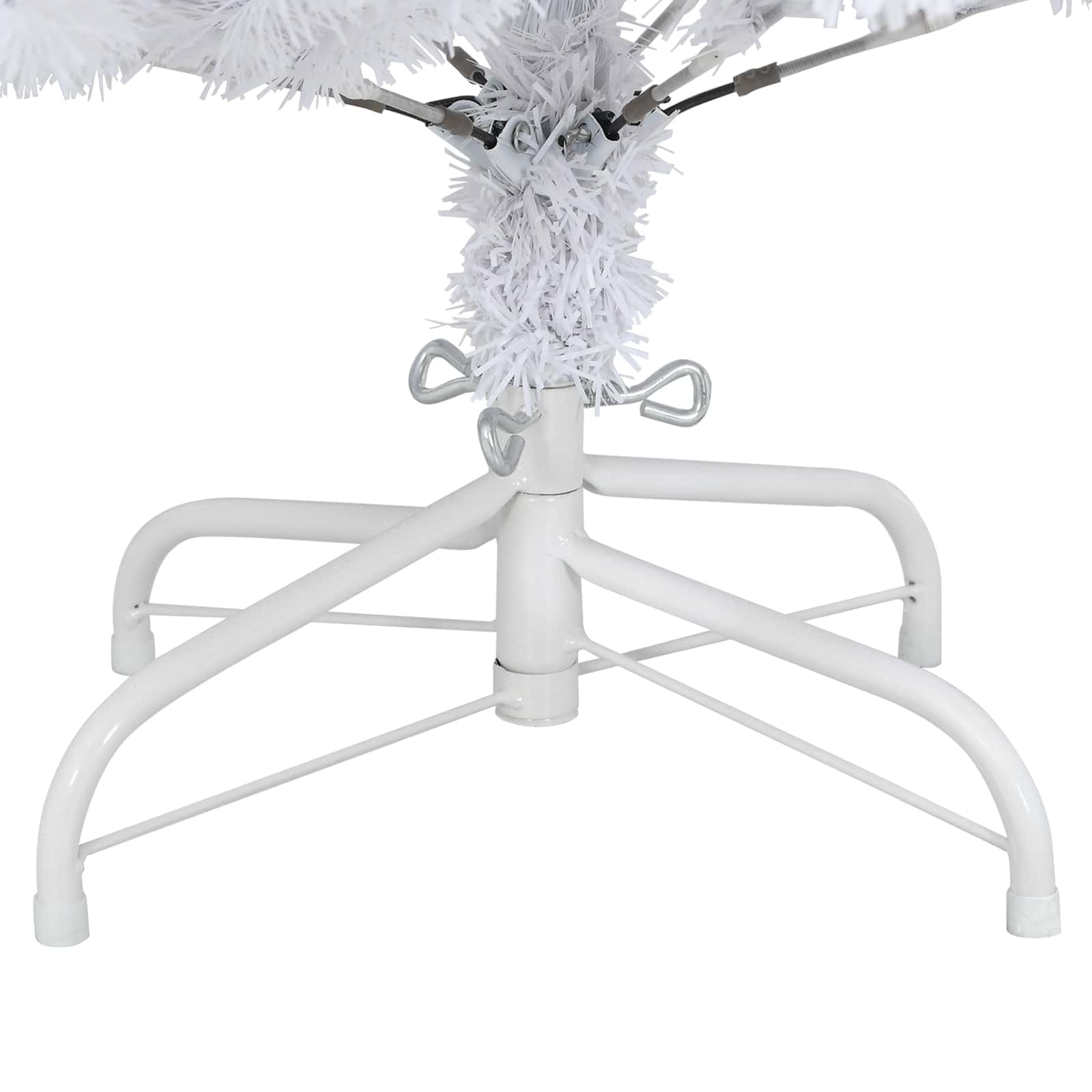Umjetno božićno drvce Bijelo 150 cm PVC i metal
