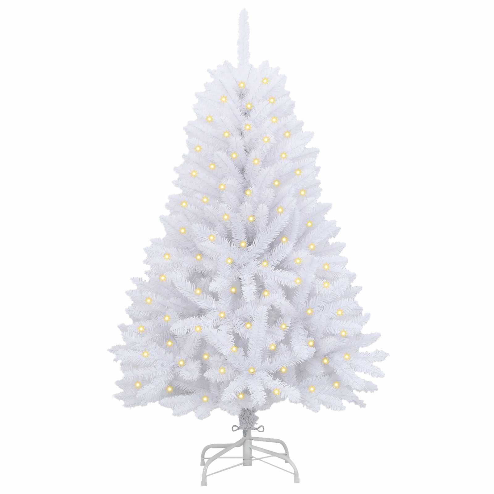 Umjetno božićno drvce Bijelo 150 cm PVC i metal