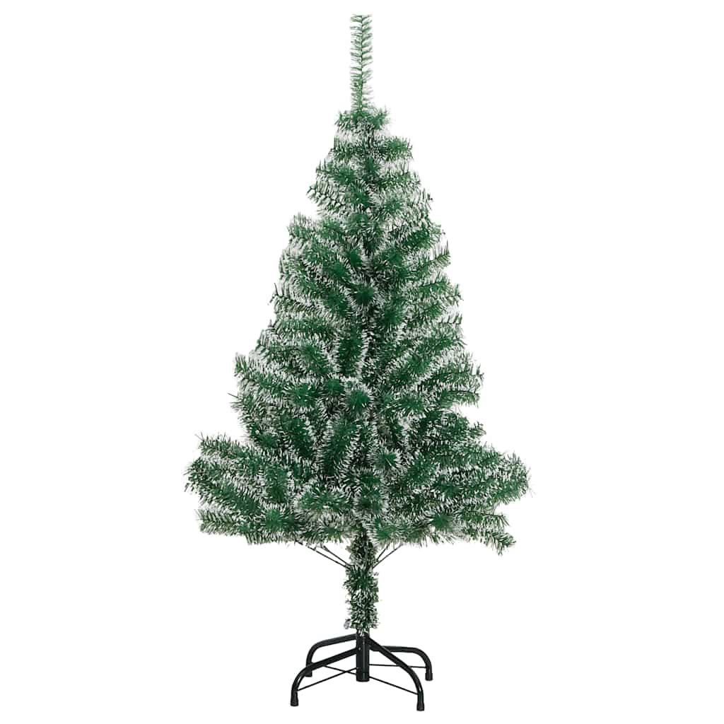 Umjetno božićno drvce 150 LED s kuglicama i snijegom 120 cm