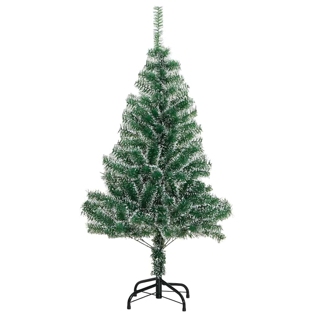 Umjetno božićno drvce 150 LED s kuglicama i snijegom 150 cm
