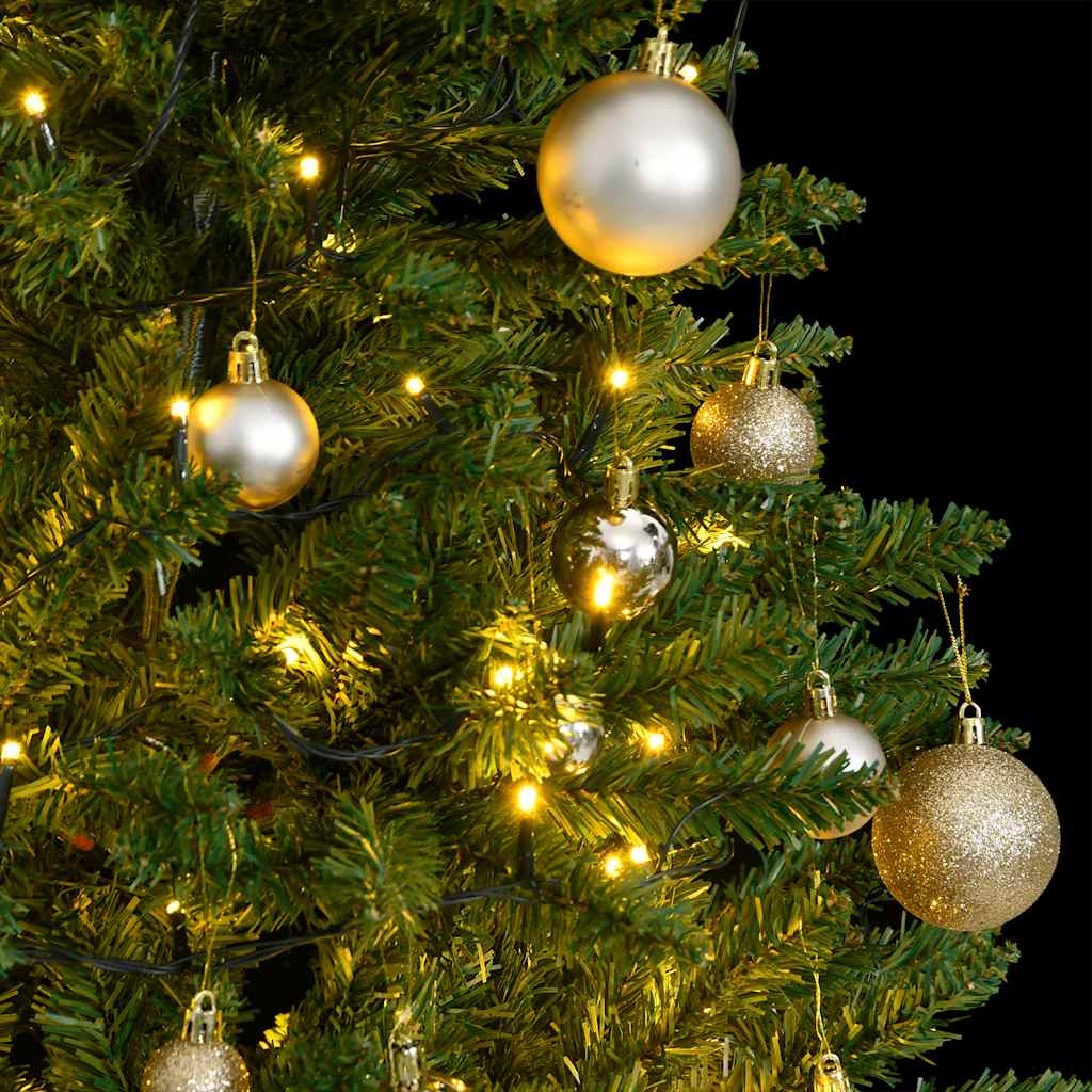 Umjetno božićno drvce 150 LED sa šarkama i kuglicama 150 cm