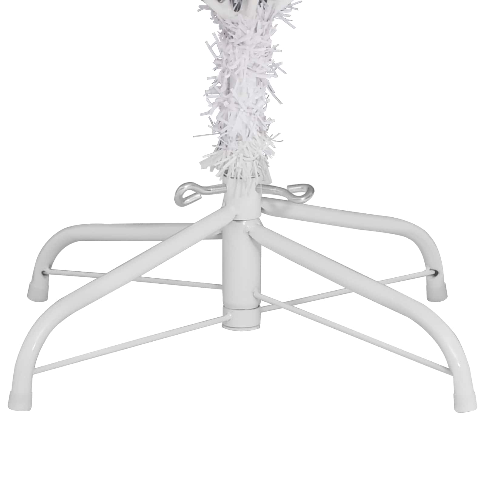 Umjetno božićno drvce Bijelo 210 cm PVC i metal