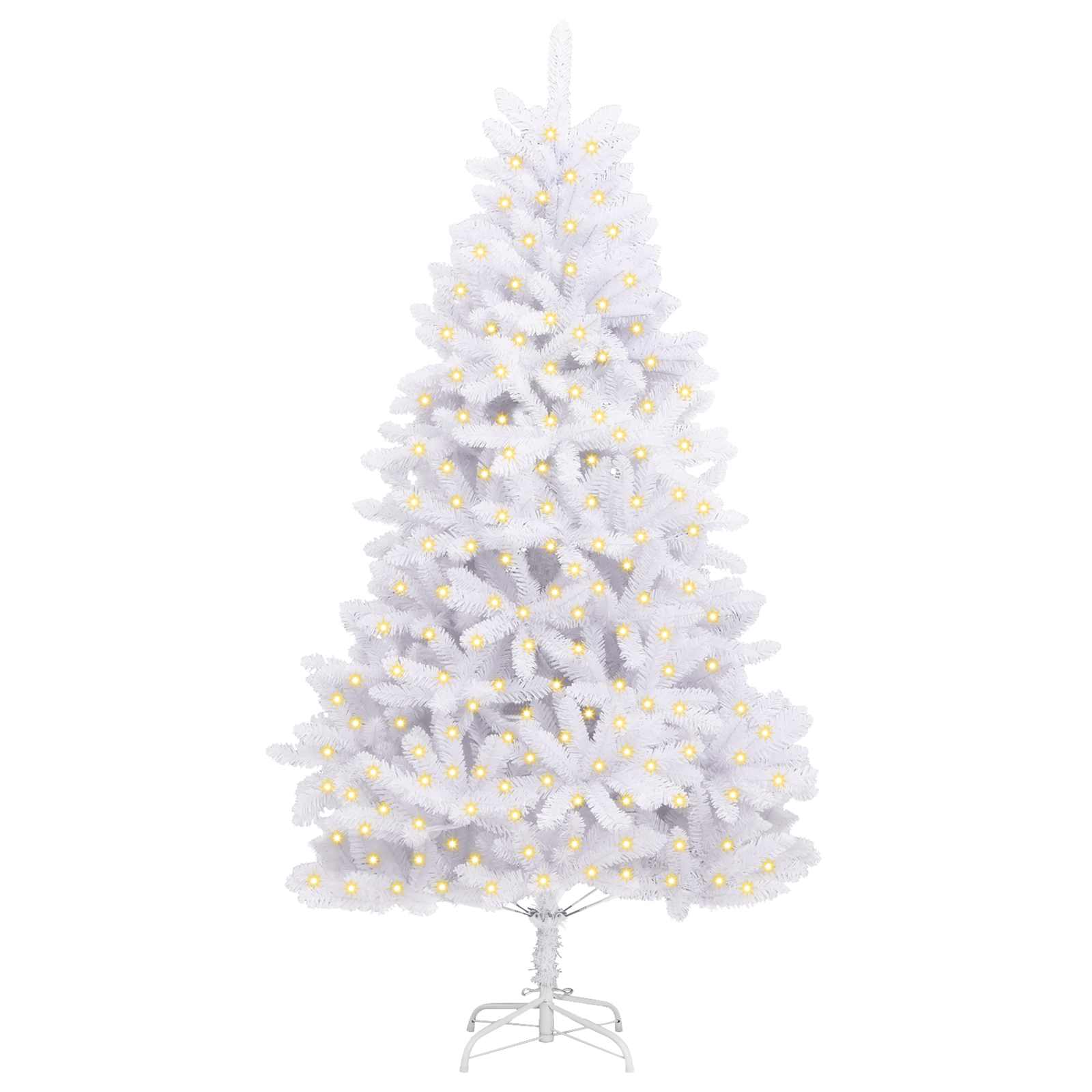 Umjetno božićno drvce Bijelo 240 cm PVC i metal