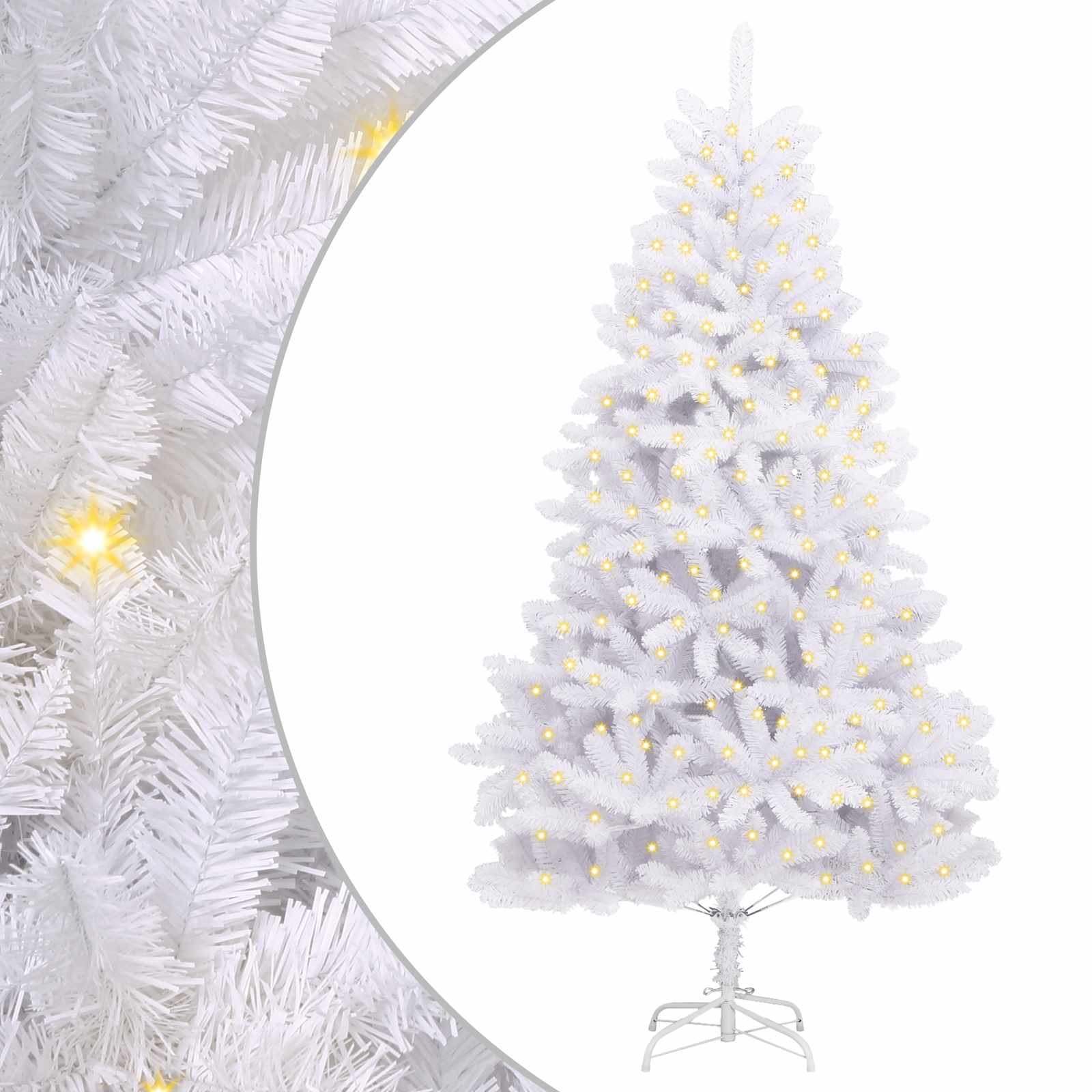 Umjetno božićno drvce Bijelo 270 cm PVC i metal