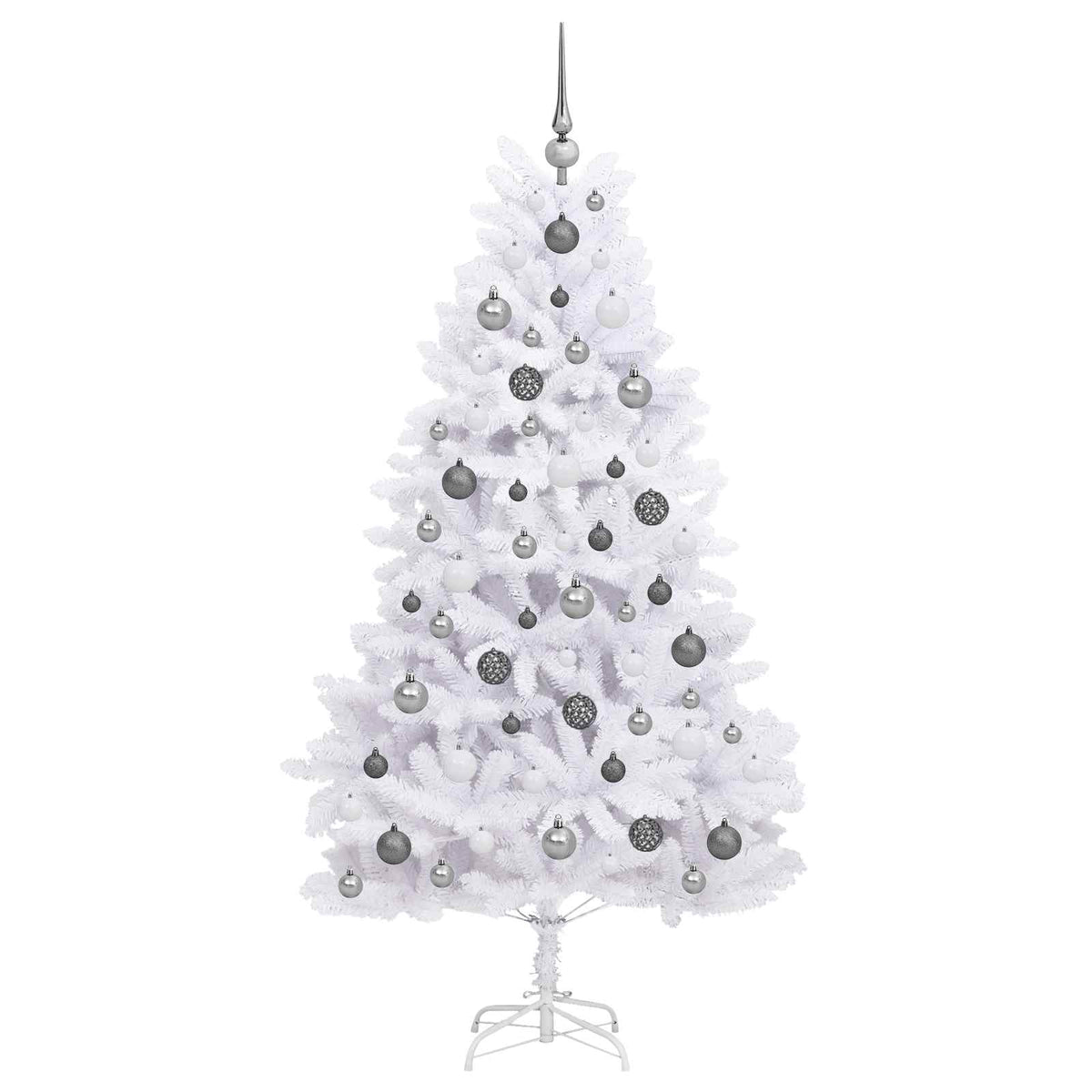 Umjetno božićno drvce Bijelo 90 x 90 x 180 cm PVC i metal