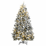 Umjetno božićno drvce 300 LED sa šarkama i kuglicama 300 cm