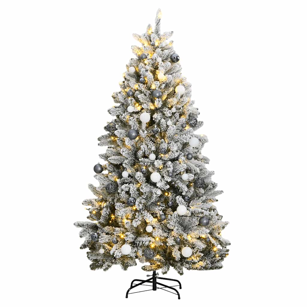 Umjetno božićno drvce 300 LED sa šarkama i kuglicama 300 cm