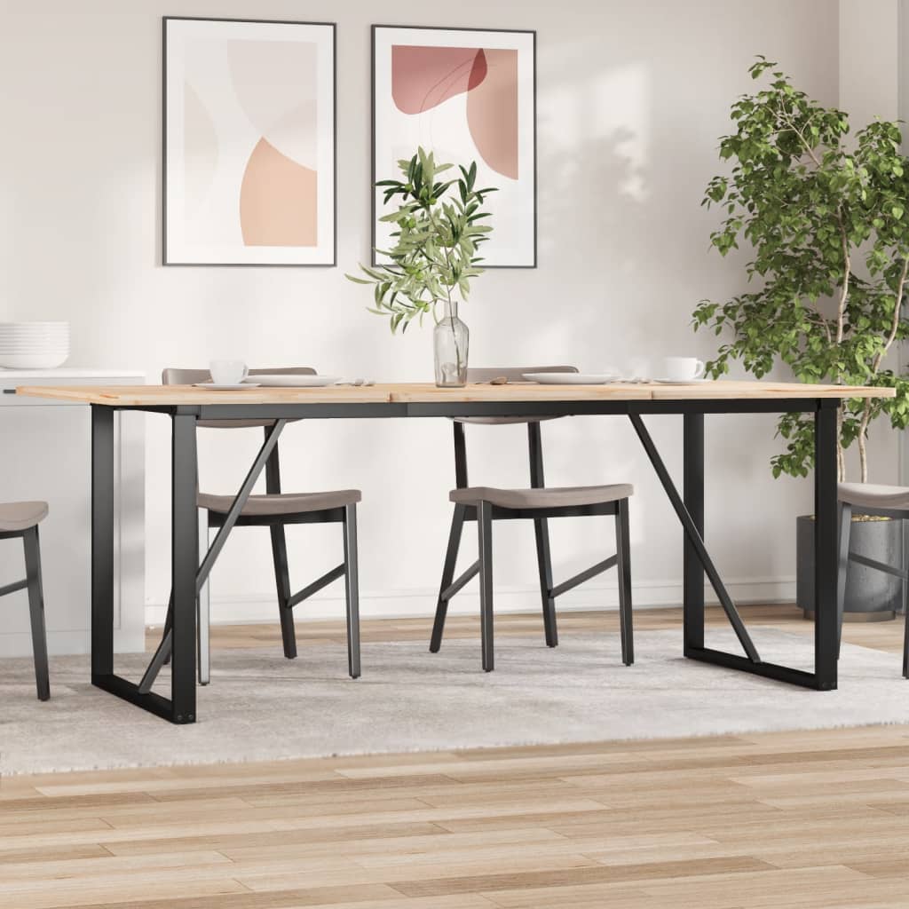 Noge za blagovaonski stol O-oblika 160x80x73cm čelik