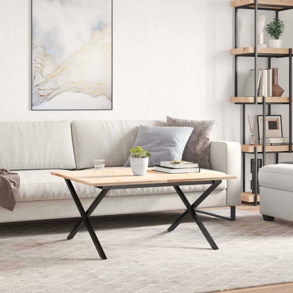 Noge za stolić za kavu s X-oblikom 80x70x43 cm čelik