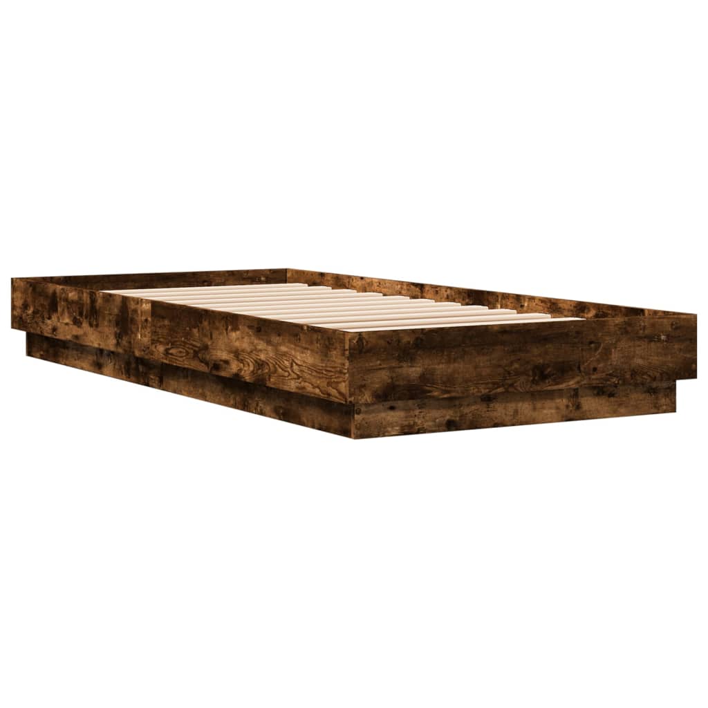 Okvir kreveta bez madraca boja hrasta 100 x 200 cm drveni
