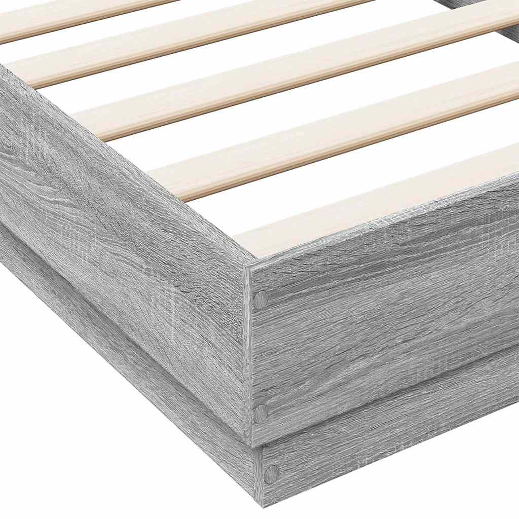 Okvir za krevet boja hrasta 90x190 cm od konstruiranog drva