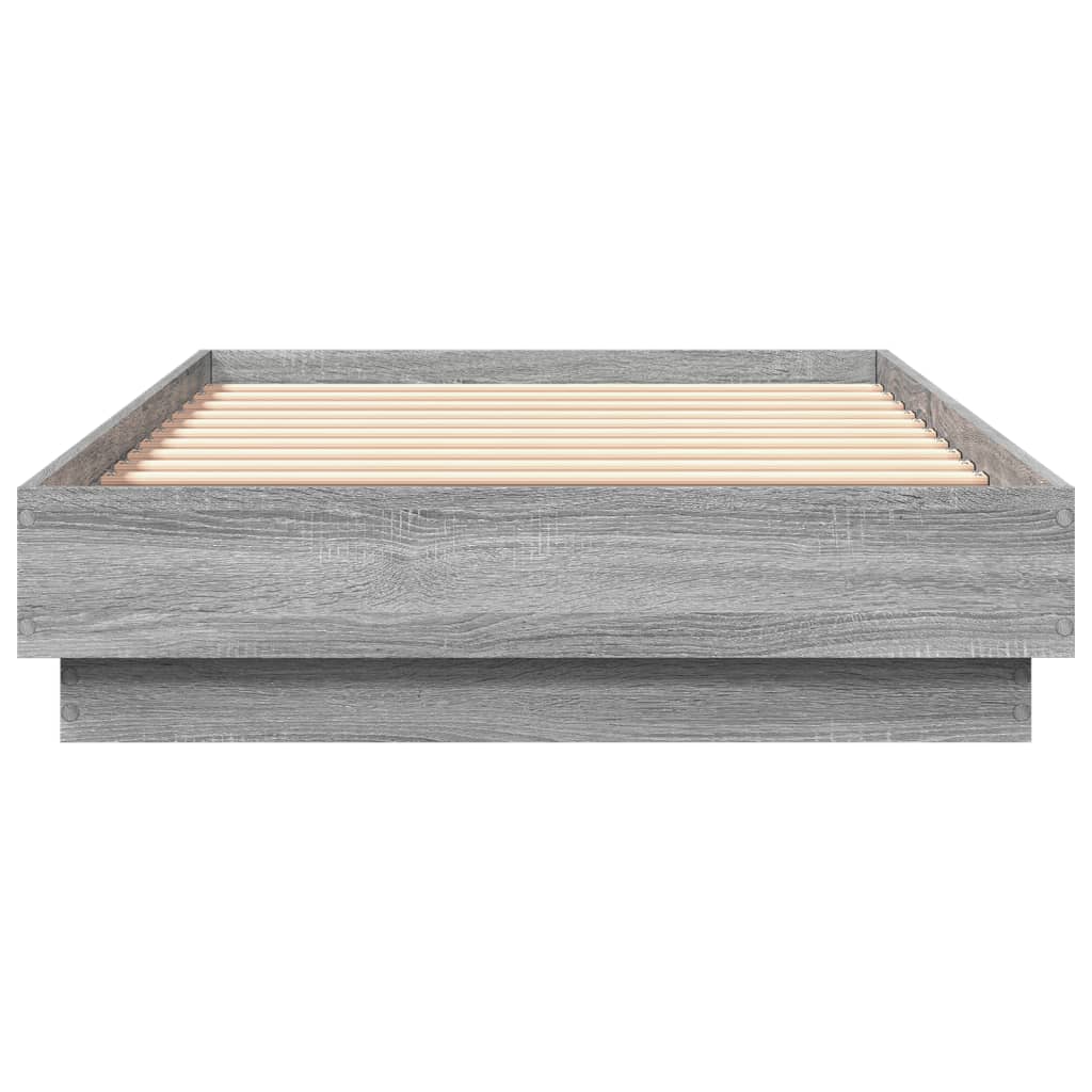 Okvir za krevet boja hrasta 75 x 190 cm od konstruiranog drva