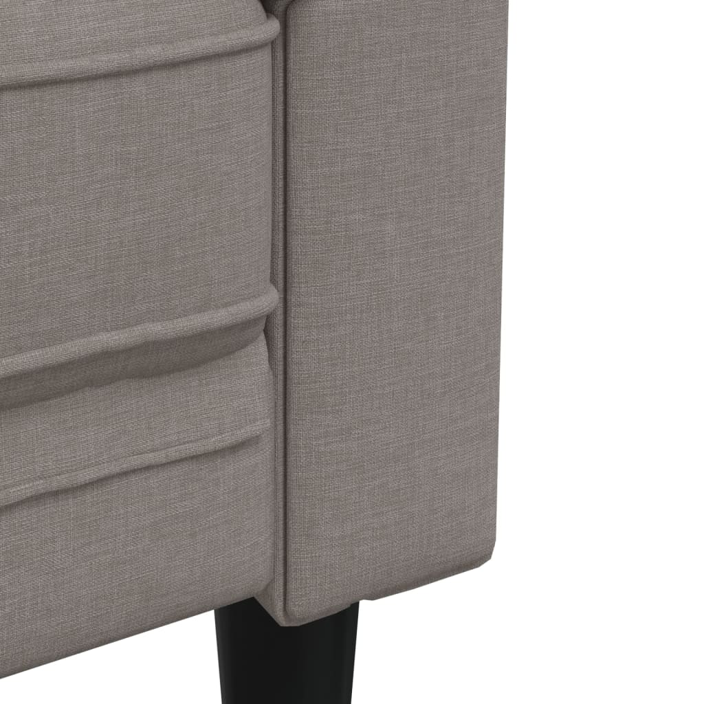 3-dijelni set sofa smeđesivi od tkanine