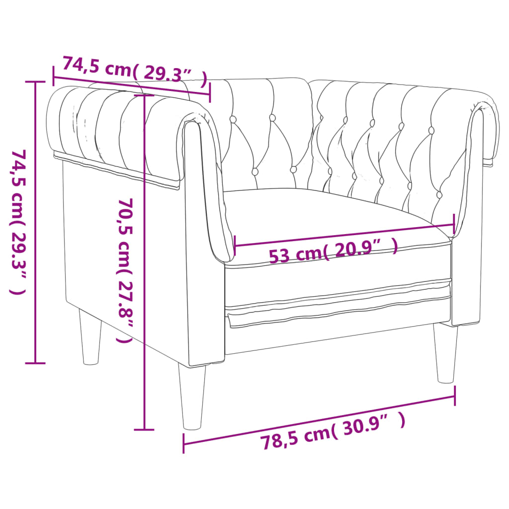 3-dijelni set sofa smeđesivi od tkanine