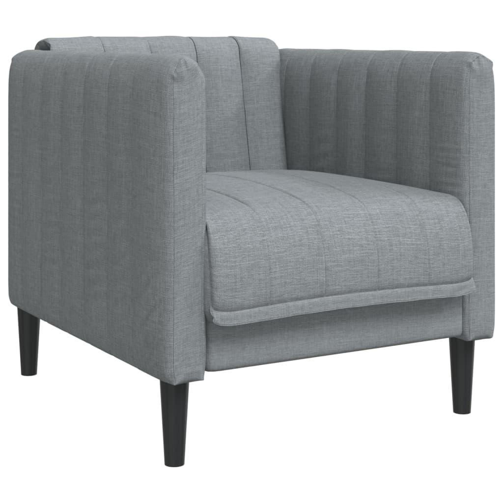 3-dijelni set sofa svjetlosivi od tkanine