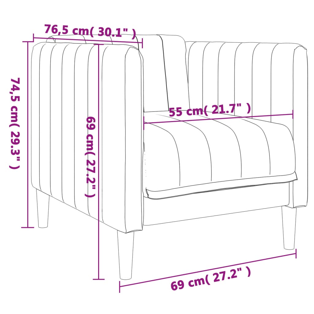 3-dijelni set sofa svjetlosivi od tkanine