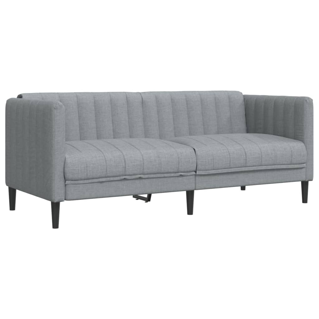 2-dijelni set sofa svjetlosivi od tkanine