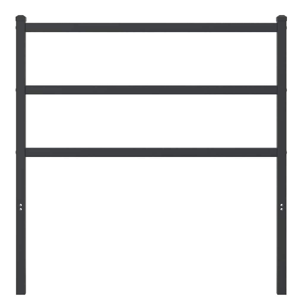 Metalno zamjensko uzglavlje crno 90 cm