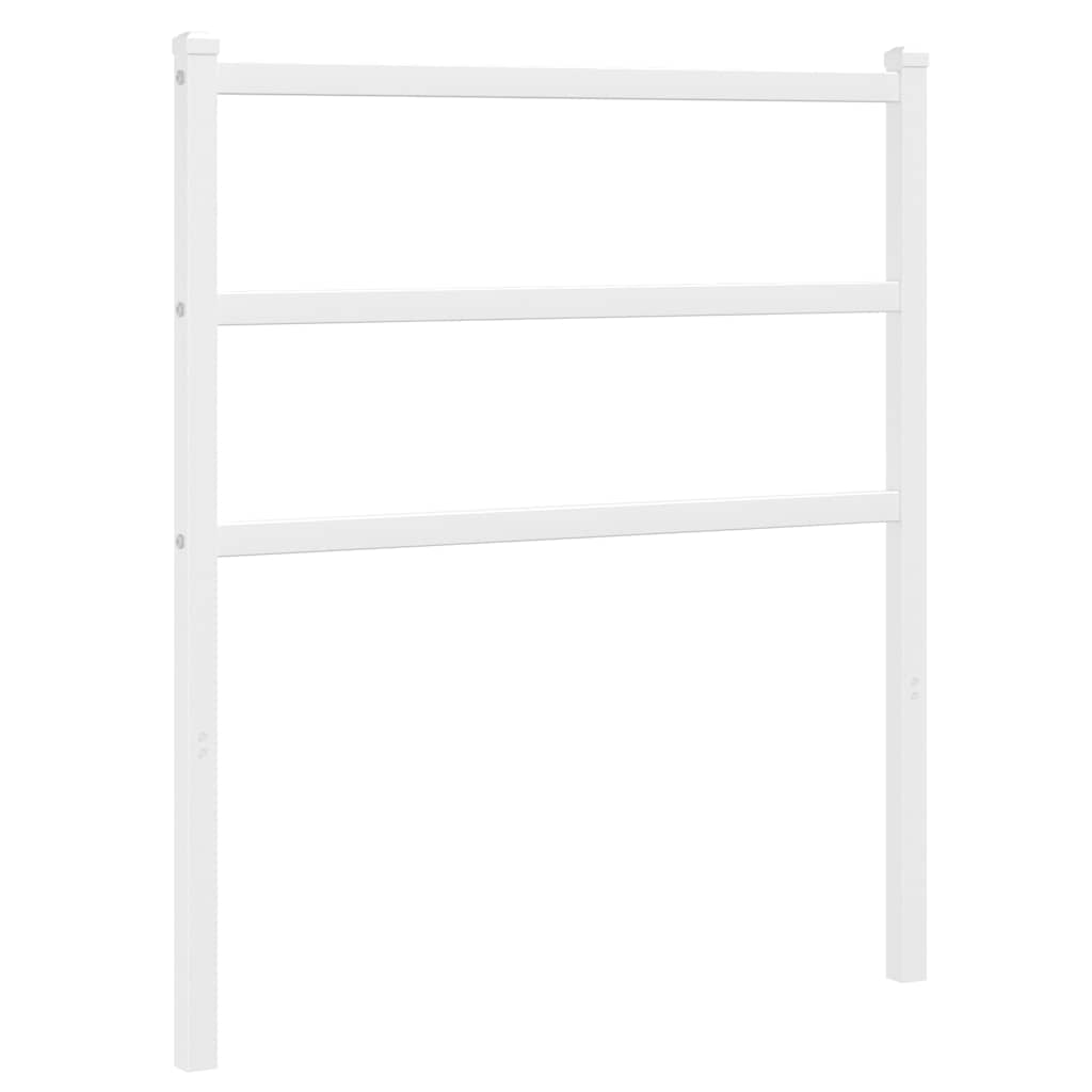 Metalno zamjensko uzglavlje bijelo 75 cm