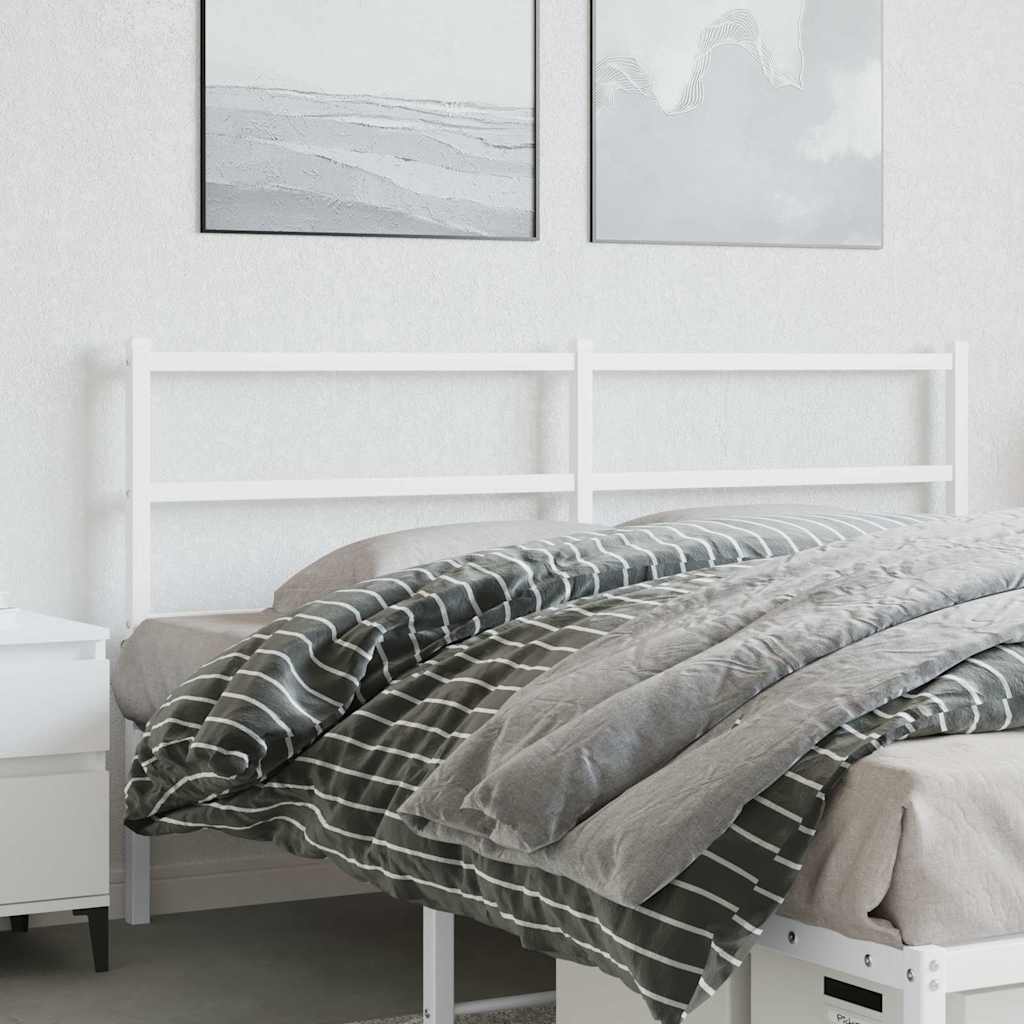 Metalno zamjensko uzglavlje bijelo 150 cm
