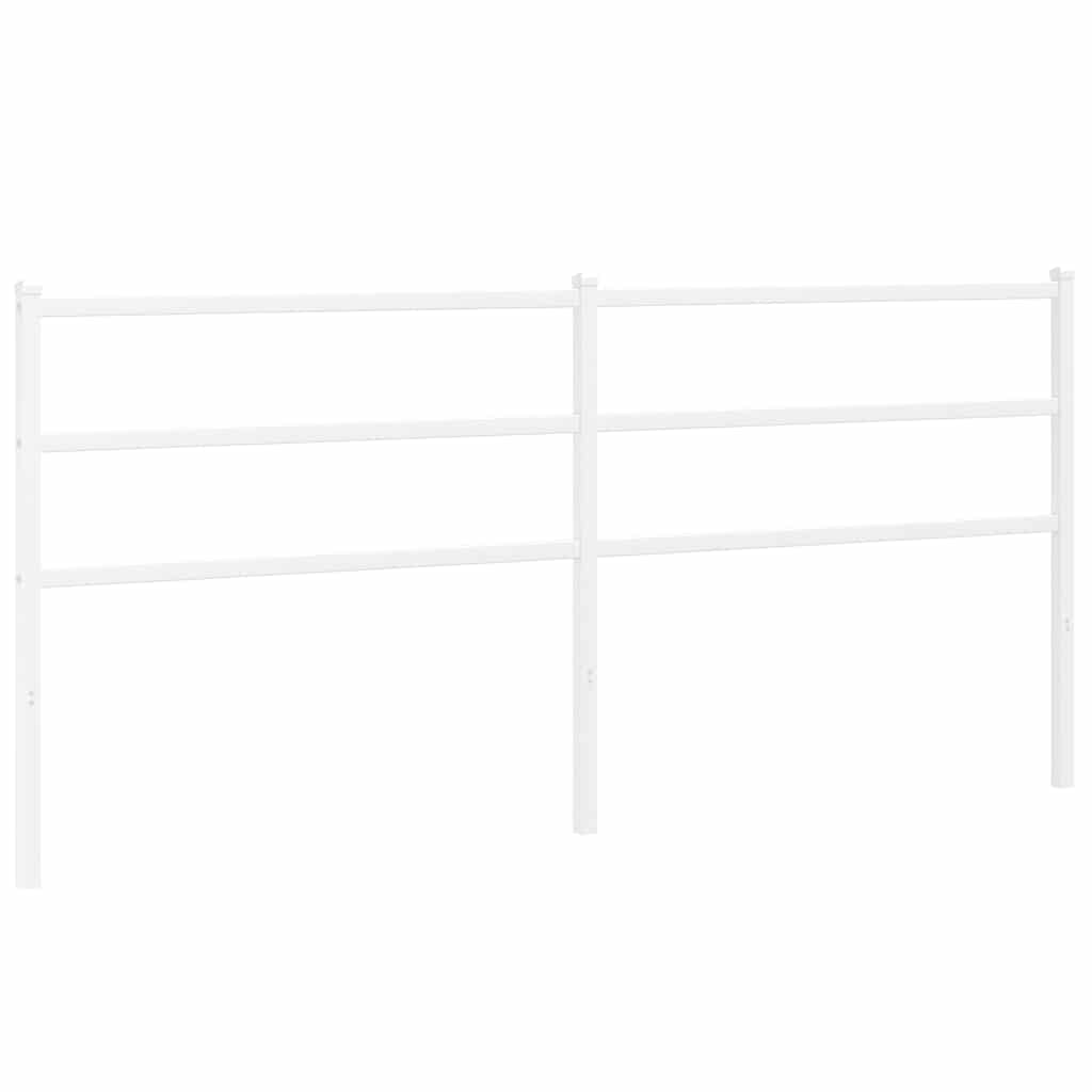 Metalno zamjensko uzglavlje bijelo 180 cm