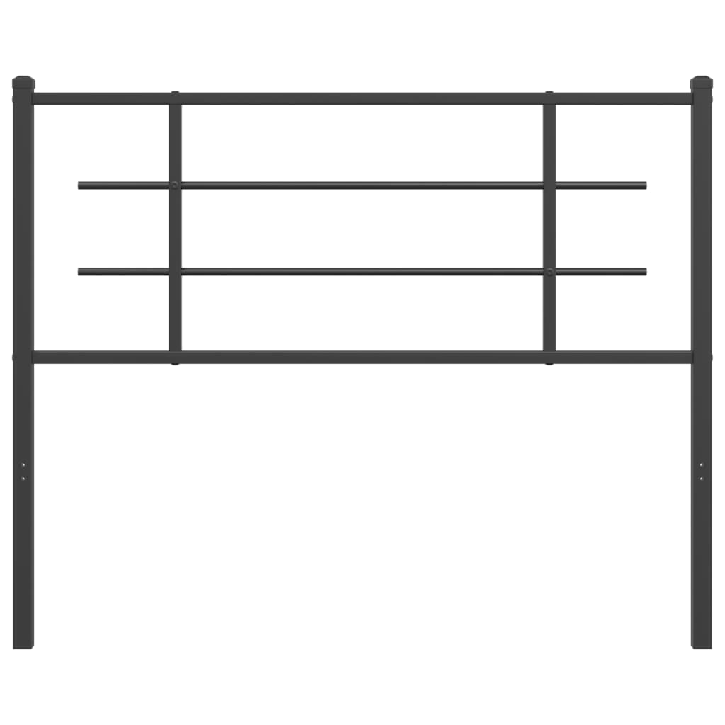 Metalno zamjensko uzglavlje crno 107 cm