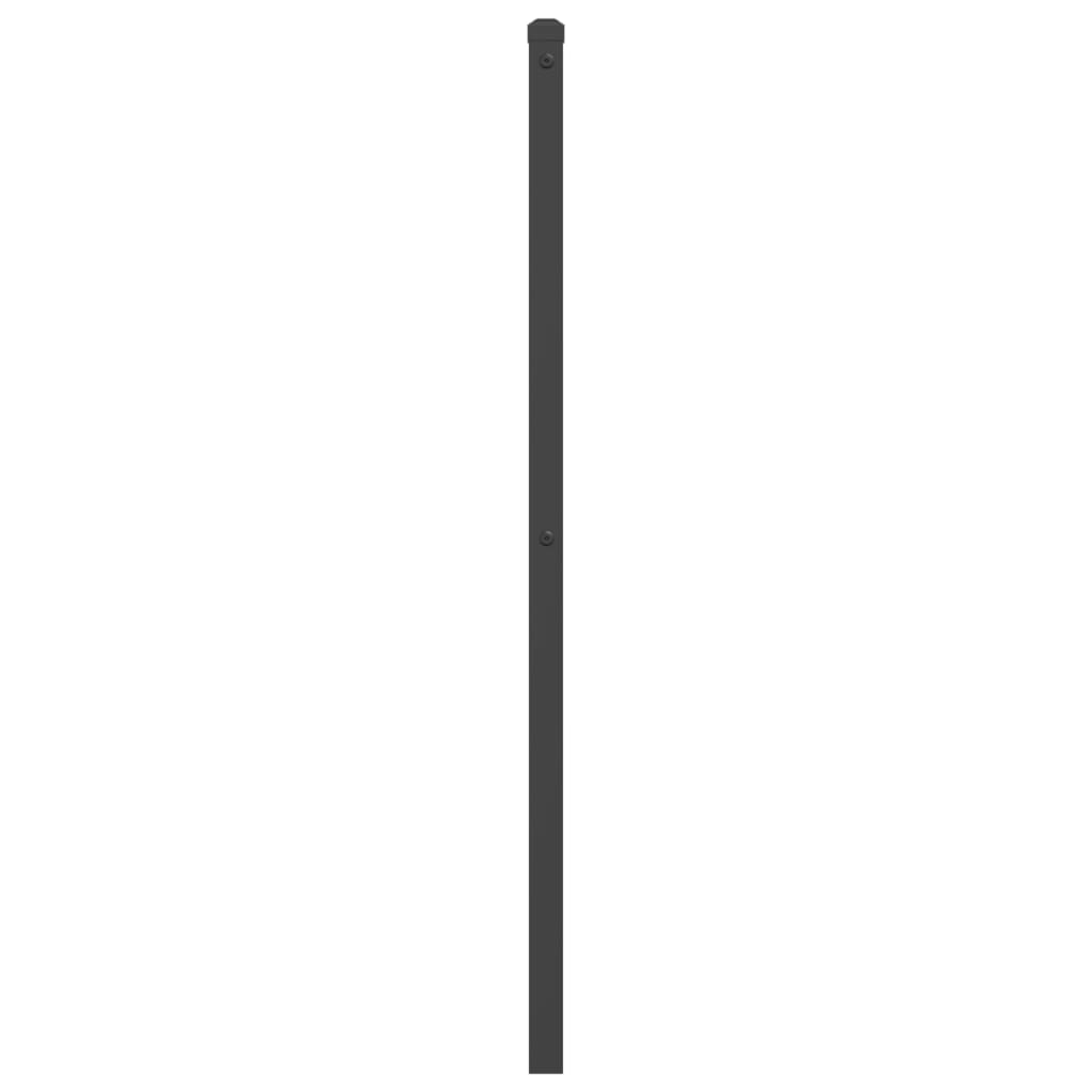 Metalno zamjensko uzglavlje crno 107 cm