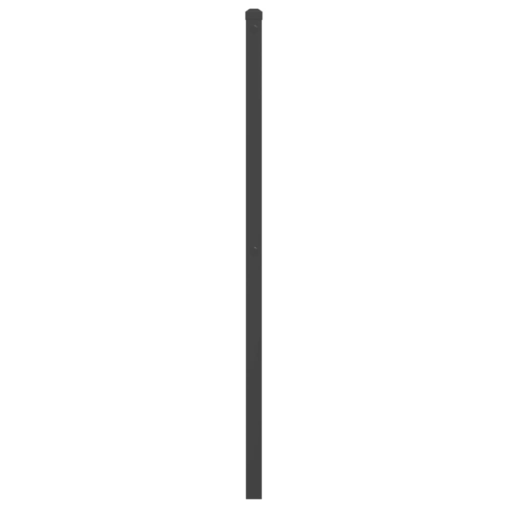 Metalno zamjensko uzglavlje crno 180 cm