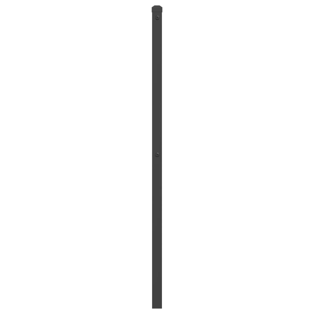 Metalno zamjensko uzglavlje crno 193 cm