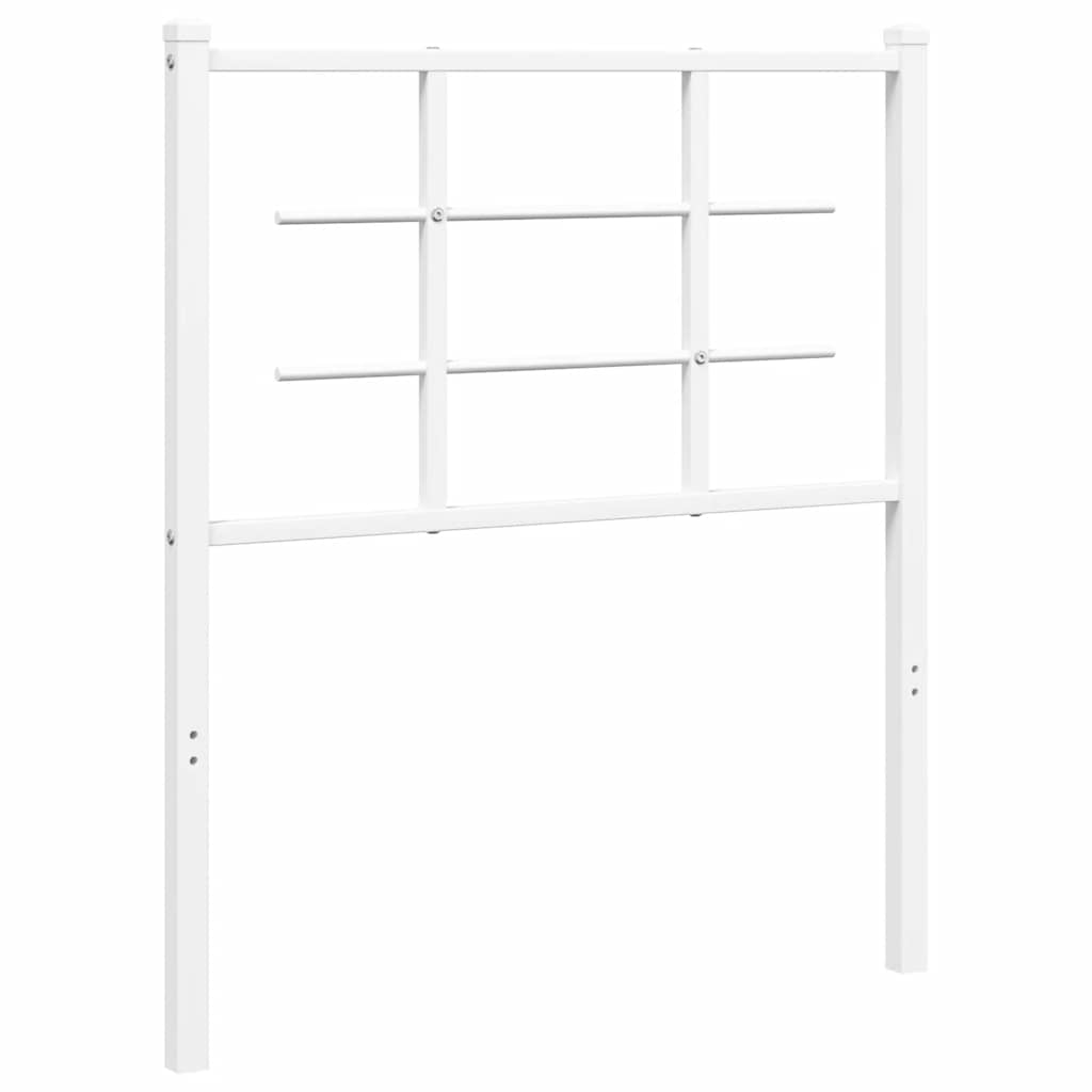 Metalno zamjensko uzglavlje bijelo 75 cm