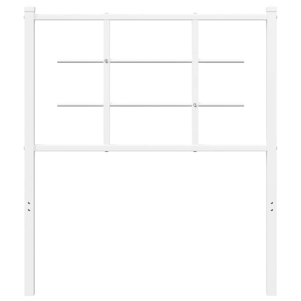 Metalno zamjensko uzglavlje bijelo 75 cm