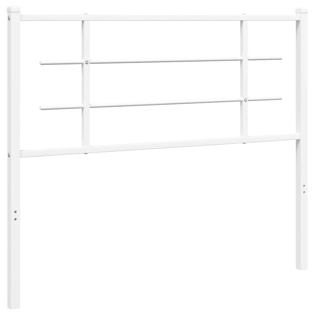 Metalno zamjensko uzglavlje bijelo 107 cm