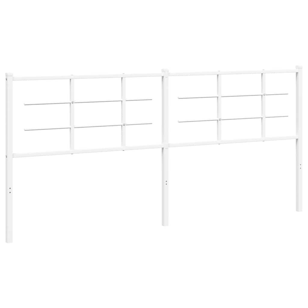Metalno zamjensko uzglavlje bijelo 193 cm