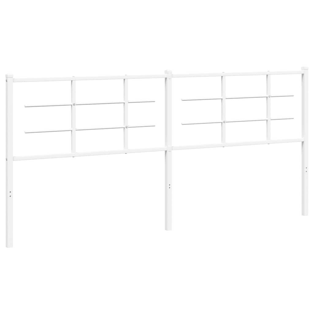 Metalno zamjensko uzglavlje bijelo 200 cm