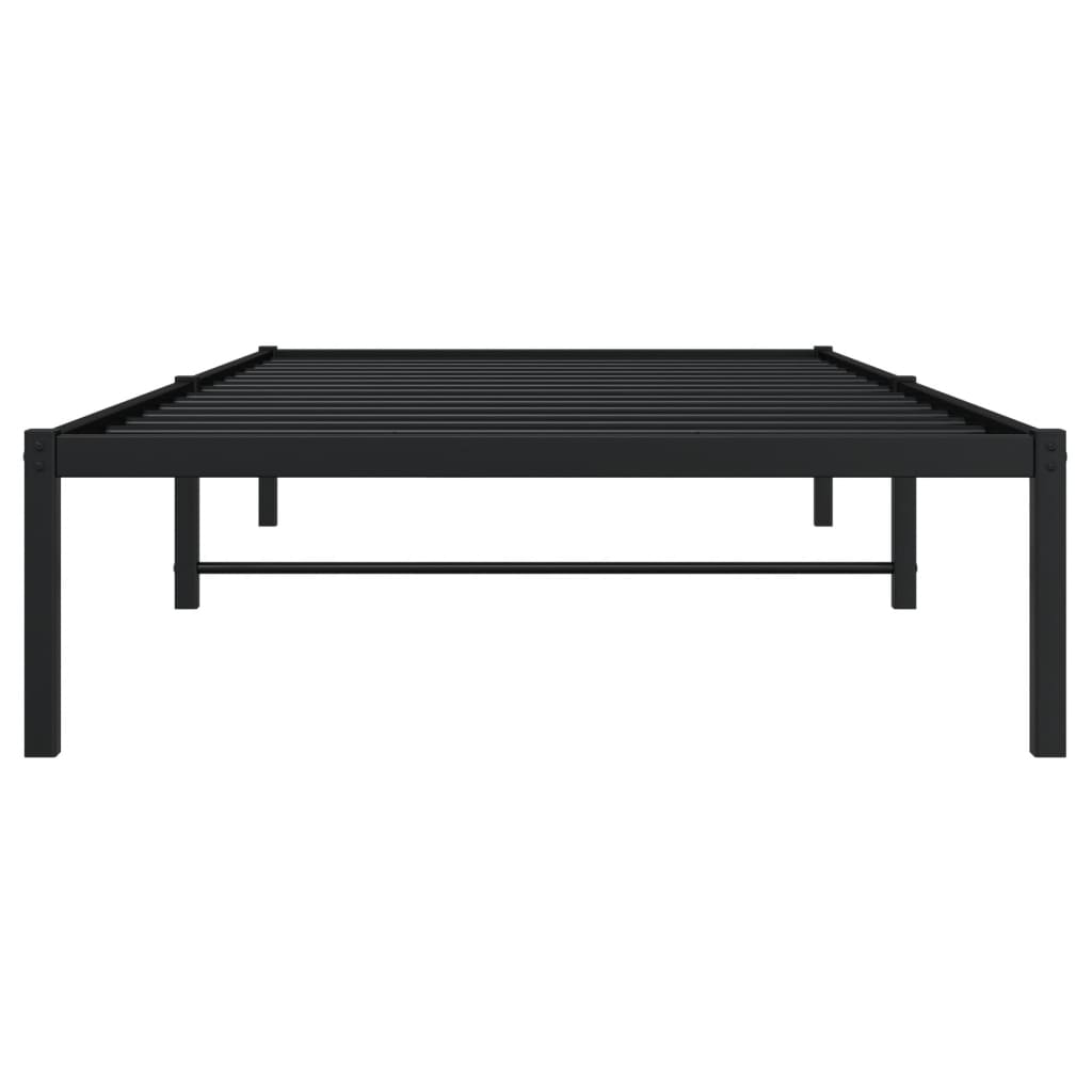 Metalni okvir za krevet crni 100x200 cm