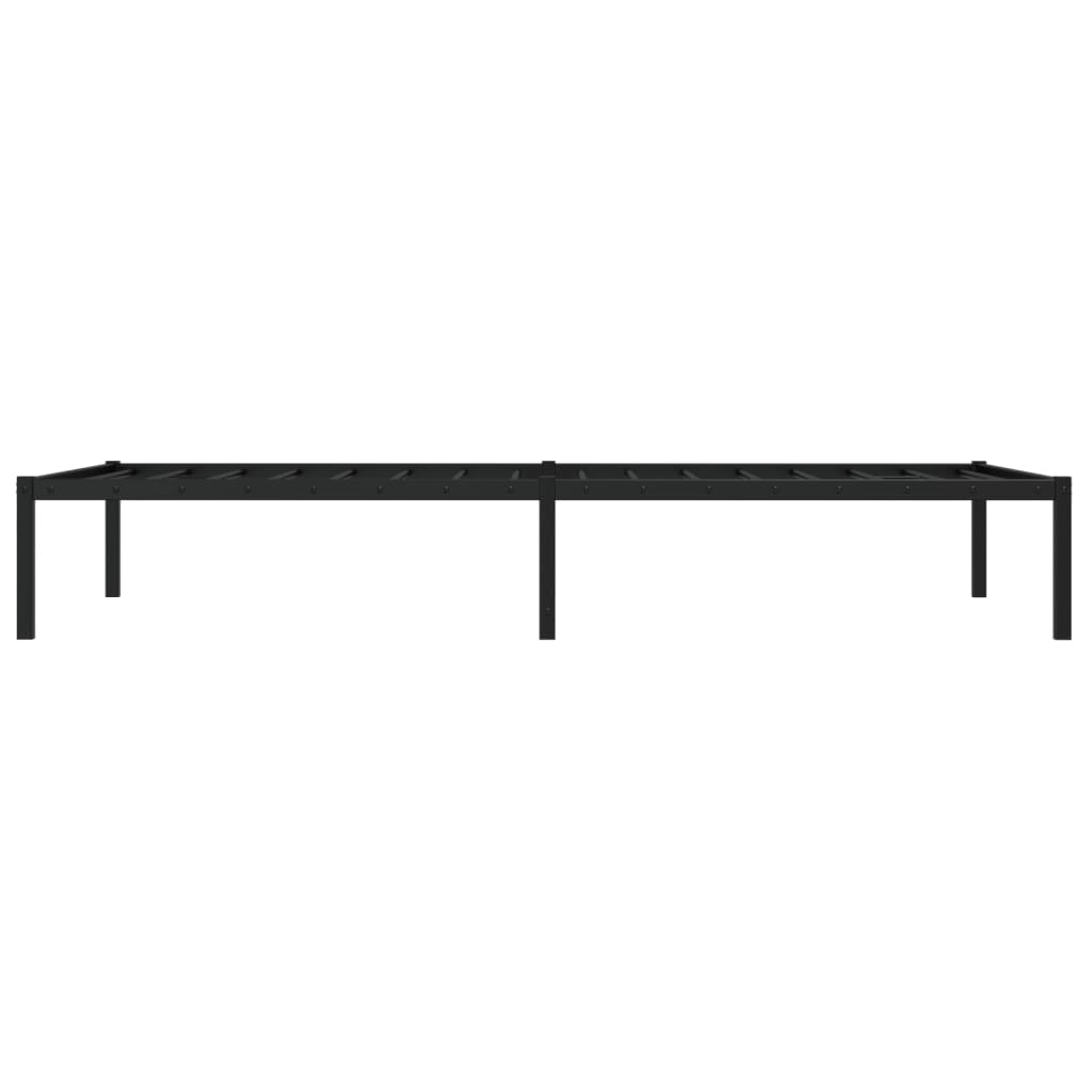 Metalni okvir za krevet crni 100x200 cm