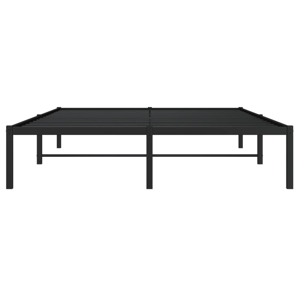 Metalni okvir za krevet crni 135x190 cm