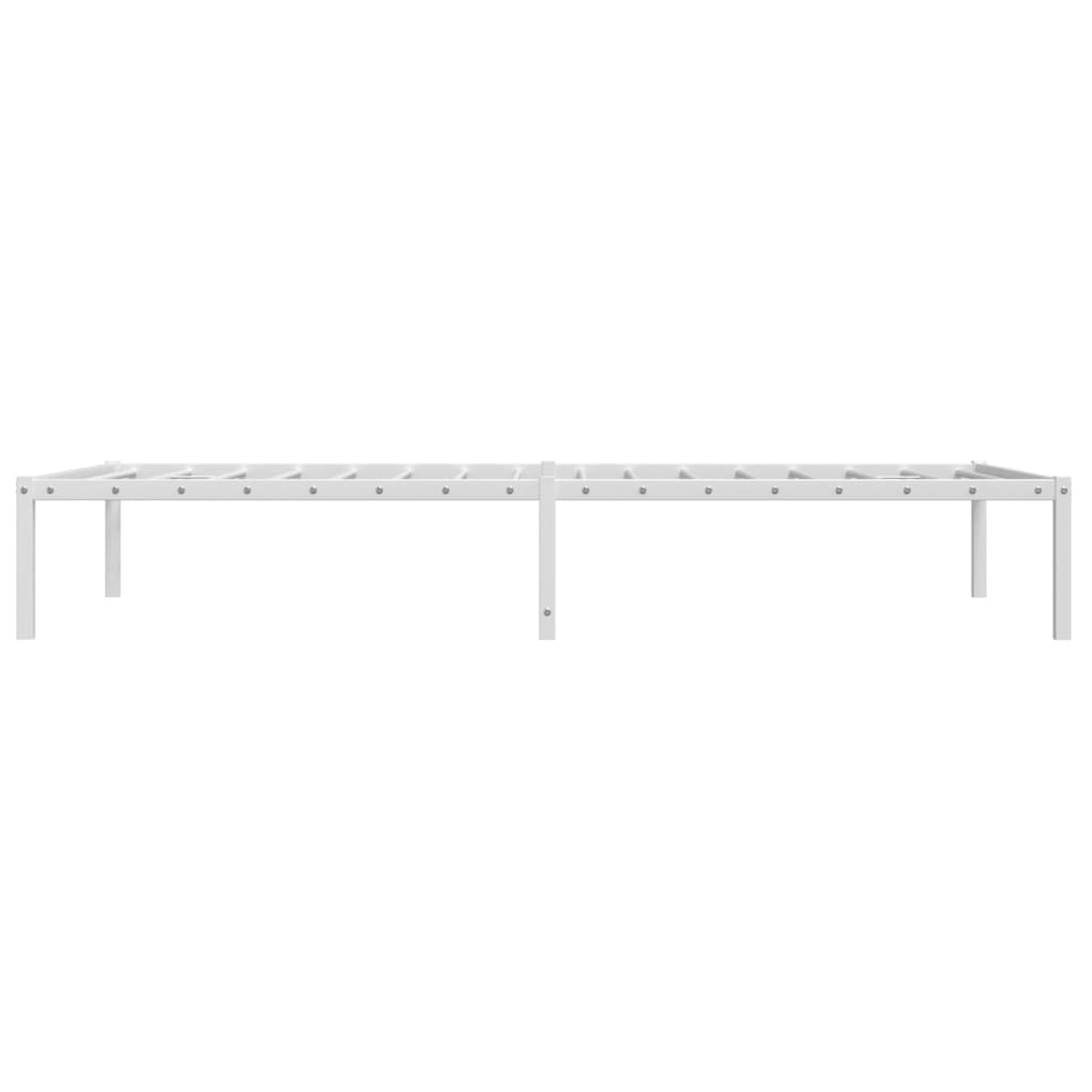 Metalni okvir za krevet bijeli 107x203 cm