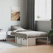 Metalni okvir za krevet bijeli 107x203 cm